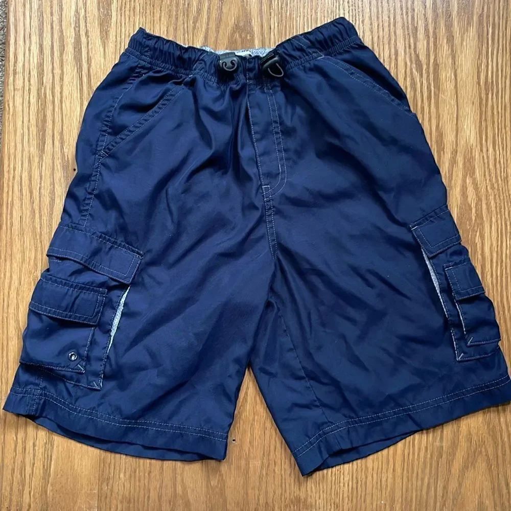 Pine peak blues utility shorts.  Size boys S (8). Adjustable waist.